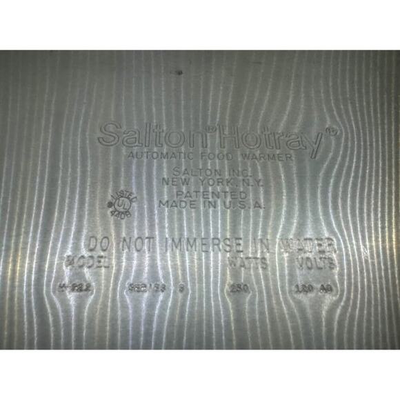Vintage Salton Hotray Food Warming Platter - Picture 2 of 3